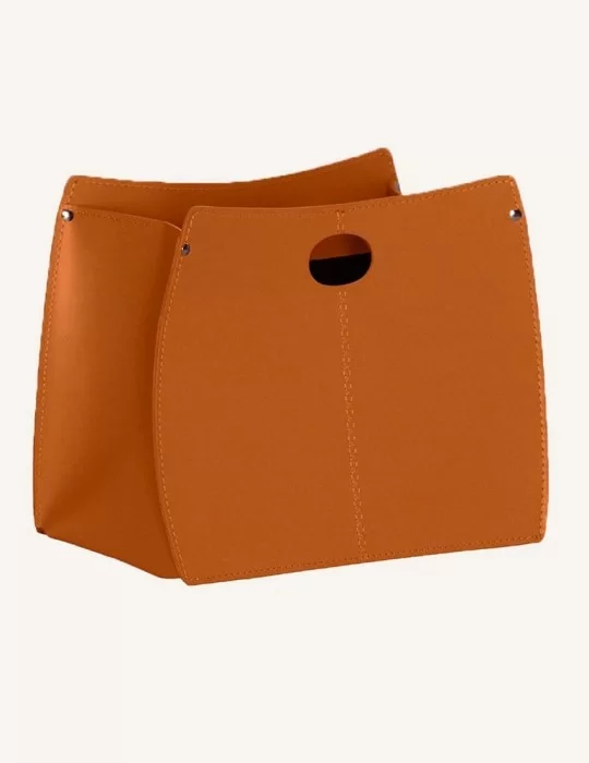 Porte magazines en cuir Vanda de Limac Design