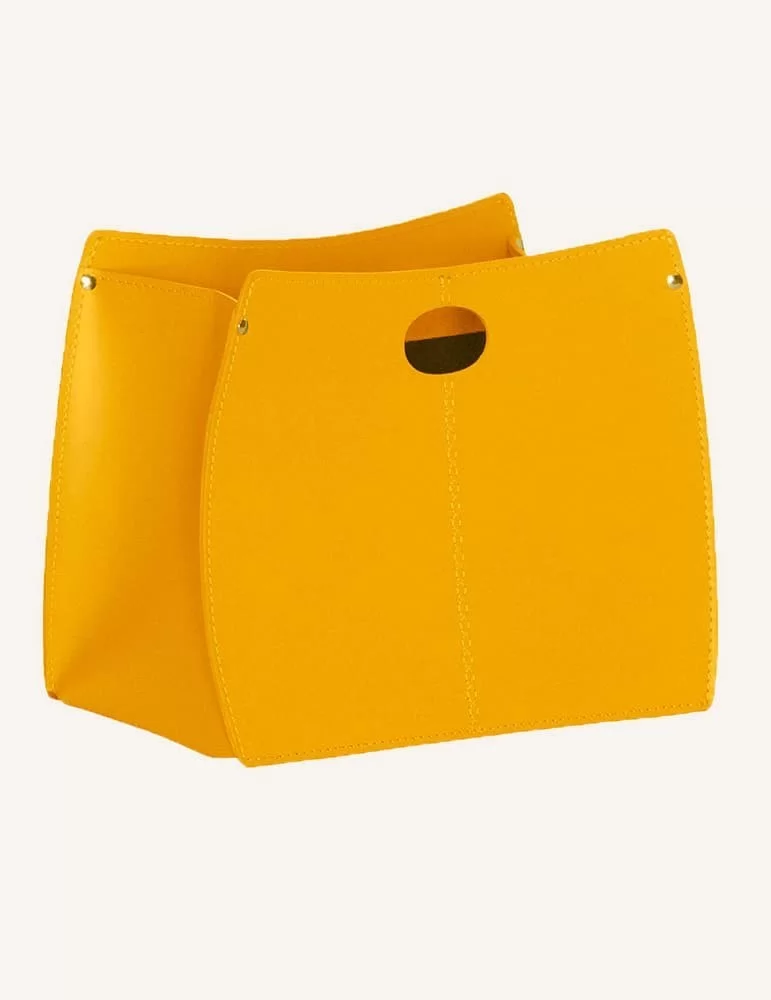 Porte magazines en cuir Vanda de Limac Design