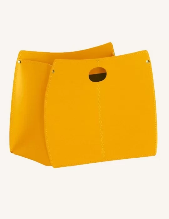 Porte magazines en cuir Vanda de Limac Design