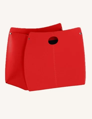 Porte magazines en cuir Vanda de Limac Design 2