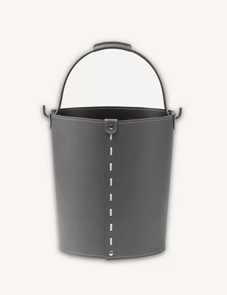 Porte-bois en cuir Vintage de Limac Design