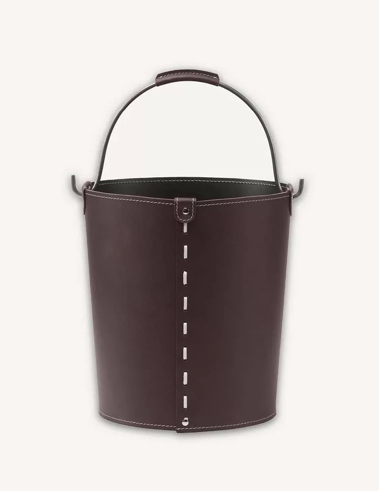 Porte-bois en cuir Vintage de Limac Design