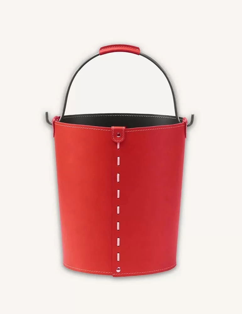 Porte-bois en cuir Vintage de Limac Design