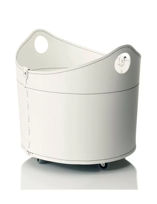 Porte-bois en cuir Cadin de Limac Design Porte-bois en cuir Cadin de Limac Design