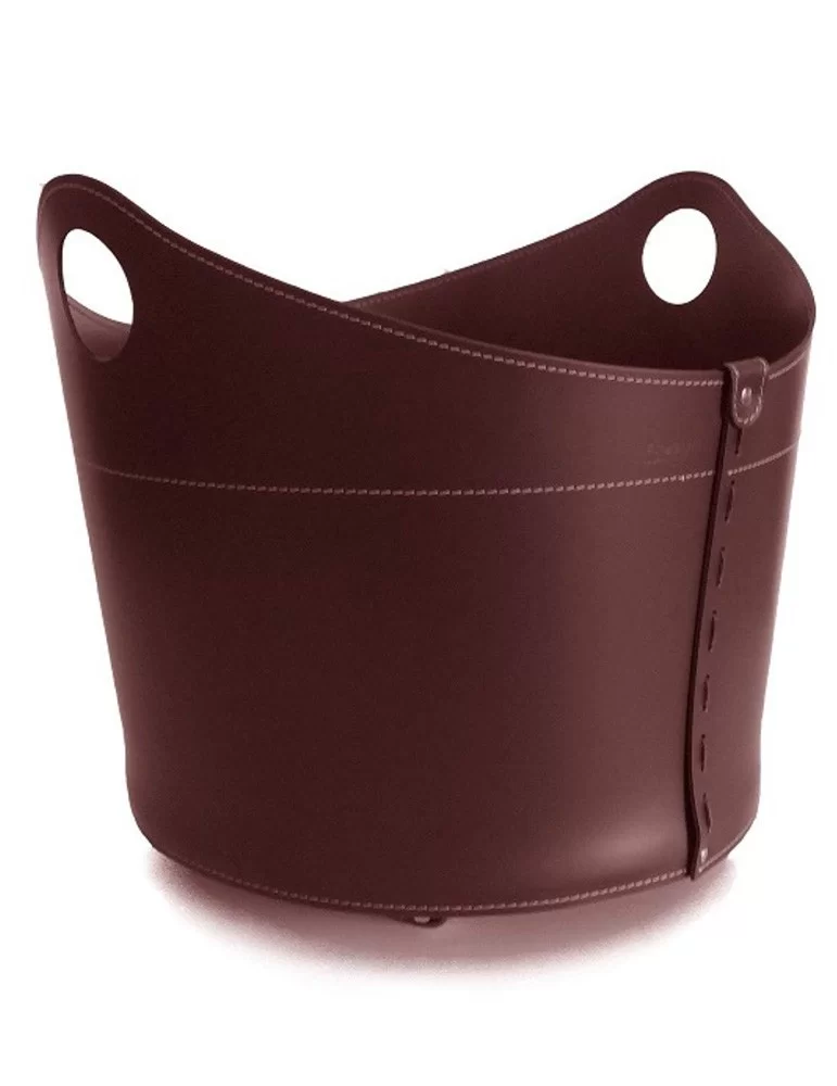 Porte-bois en cuir Cadin de Limac Design