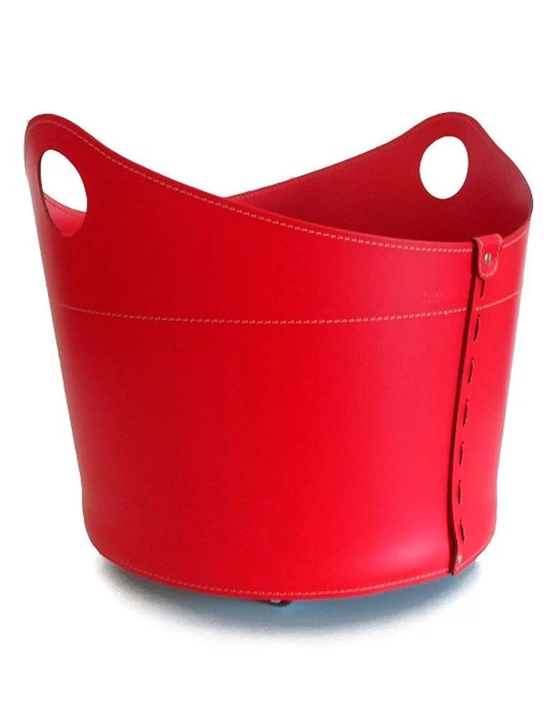 Porte-bois en cuir Cadin de Limac Design