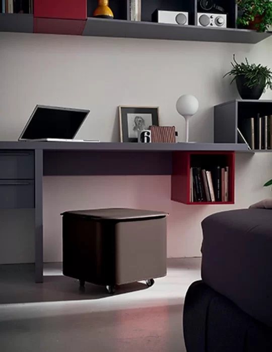 Pouff en cuir Puffo de Limac Design