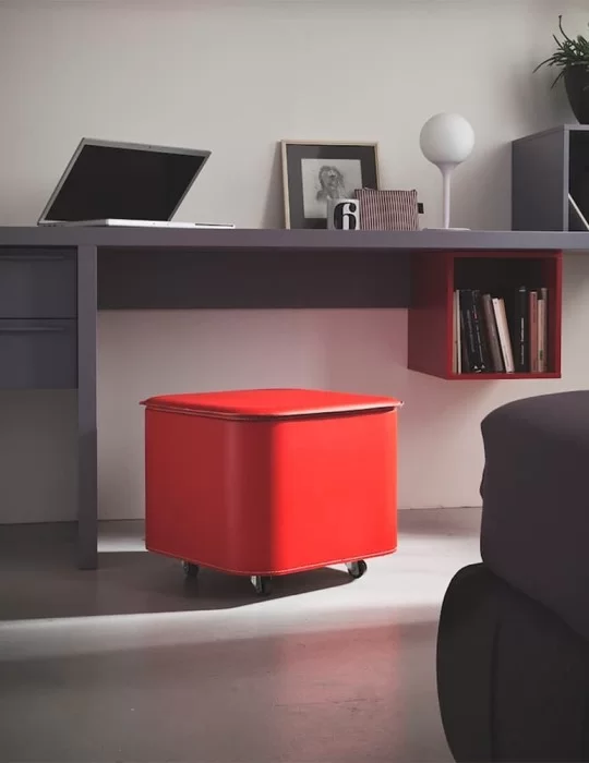 Pouff en cuir Puffo de Limac Design