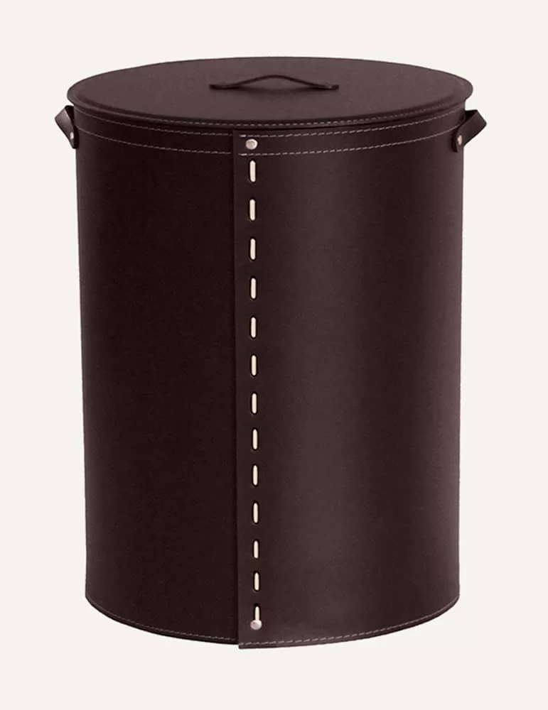 Panier à linge en cuir Ricky de Limac Design
