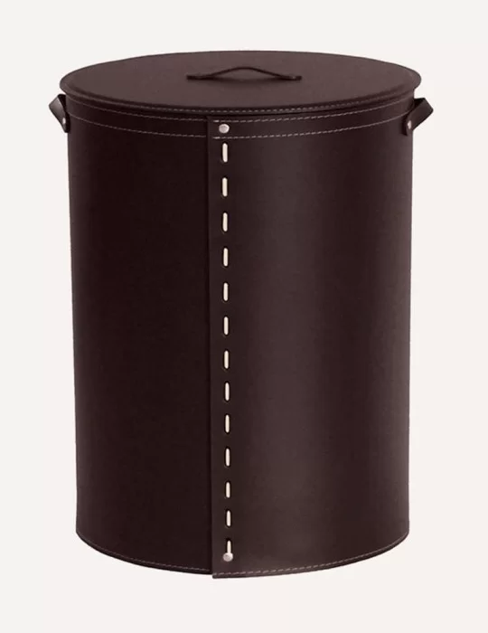 Panier à linge en cuir Ricky de Limac Design