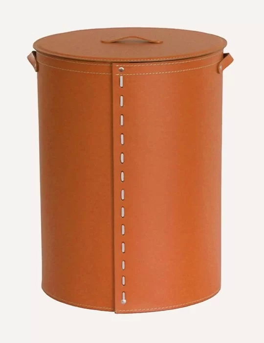 Panier à linge en cuir Ricky de Limac Design