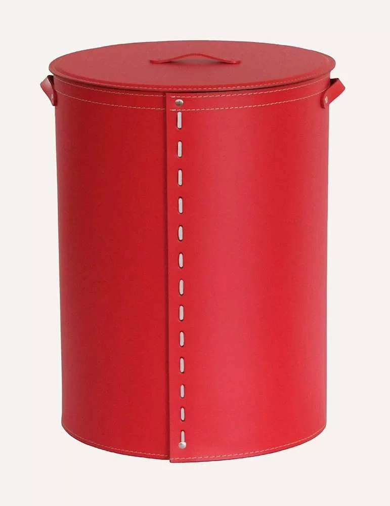 Panier à linge en cuir Ricky de Limac Design