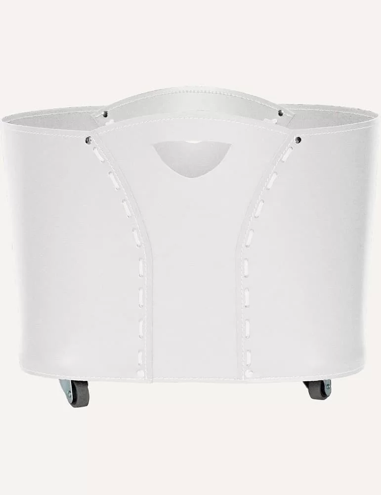 Porte-bois en cuir Volta de Limac Design