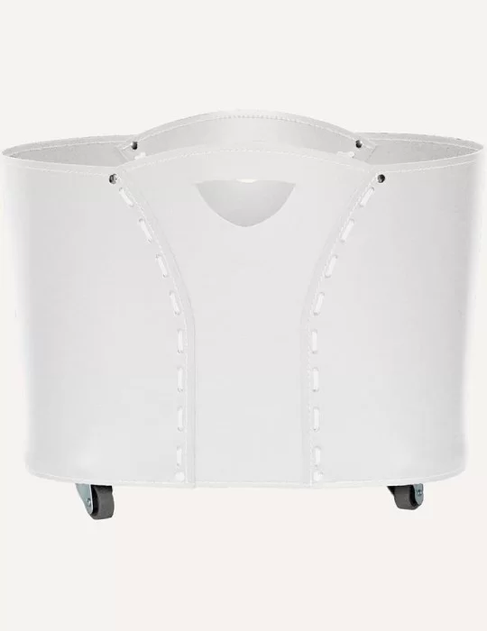 Porte-bois en cuir Volta de Limac Design