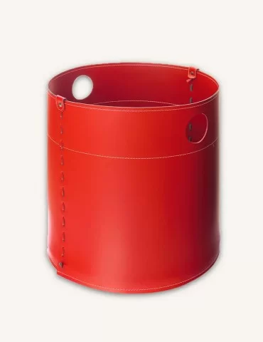 Porte-bois en cuir Giro de Limac Design 2
