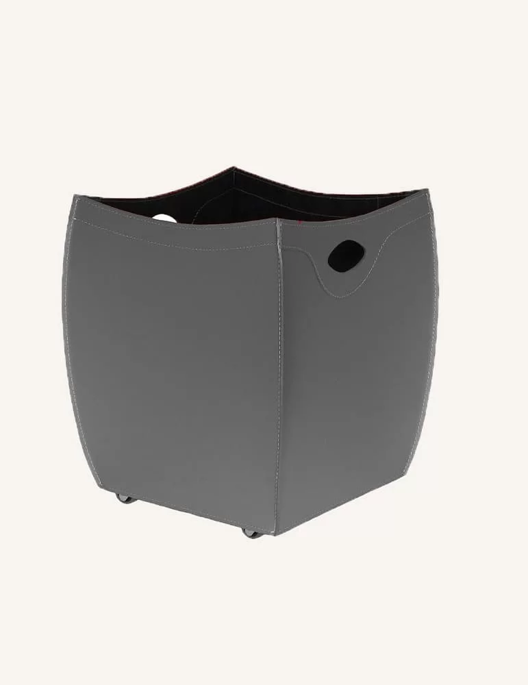 Porte-bois en cuir Botte de Limac Design Porte-bois en cuir Botte de Limac Design