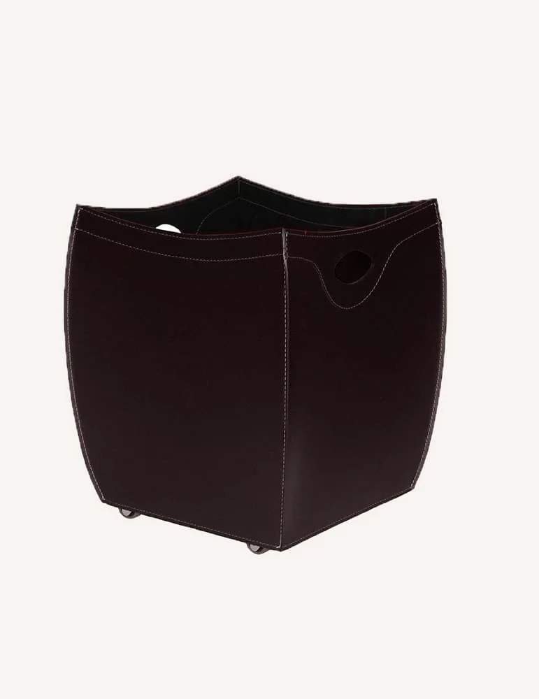 Porte-bois en cuir Botte de Limac Design
