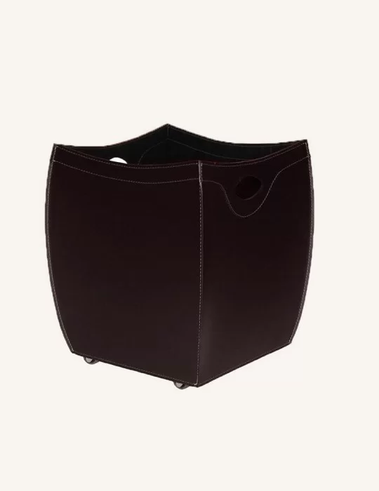 Porte-bois en cuir Botte de Limac Design