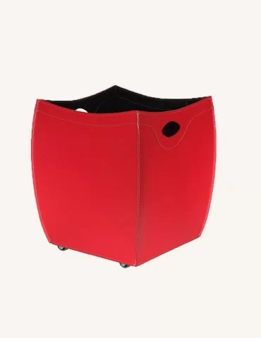 Porte-bois en cuir Botte de Limac Design 2