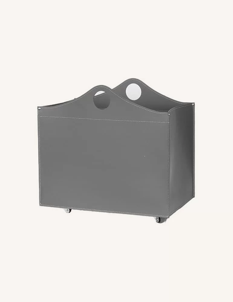 Porte-bois en cuir Woodbag de Limac Design