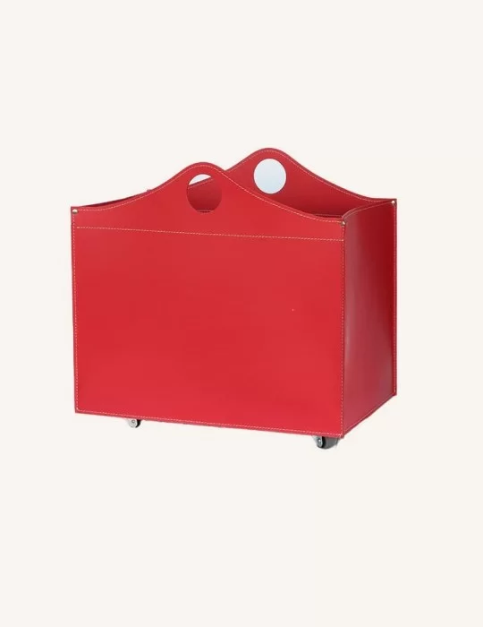 Porte-bois en cuir Woodbag de Limac Design