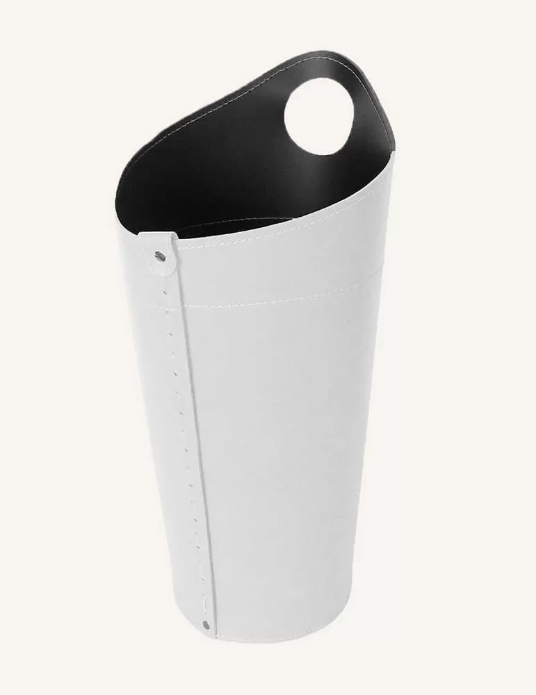 Porte-outils cheminée en cuir Nidac de Limac Design