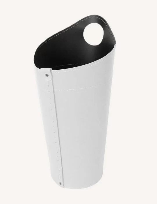 Porte-outils cheminée en cuir Nidac de Limac Design