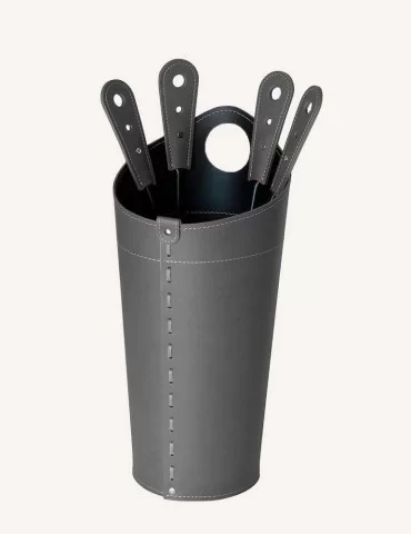 Pack cheminée en cuir Nilar, de Limac Design 2