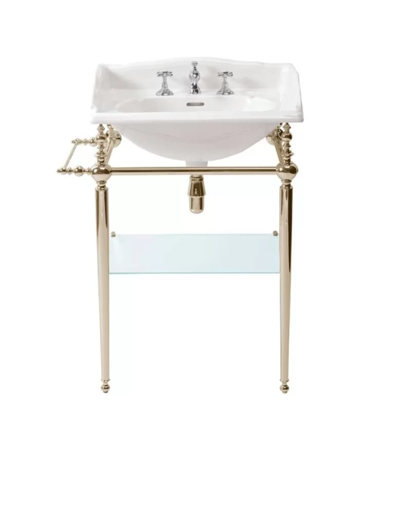 Lavabo console vintage en céramique New Victorian, de Gentry Home