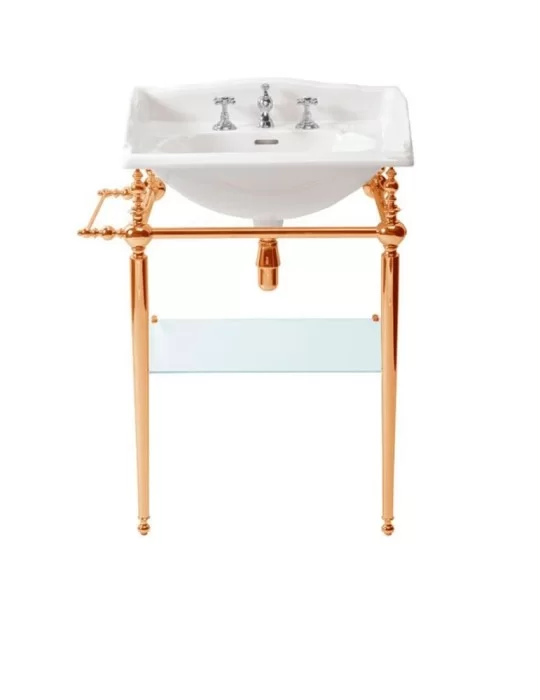 Lavabo console vintage en céramique New Victorian, de Gentry Home
