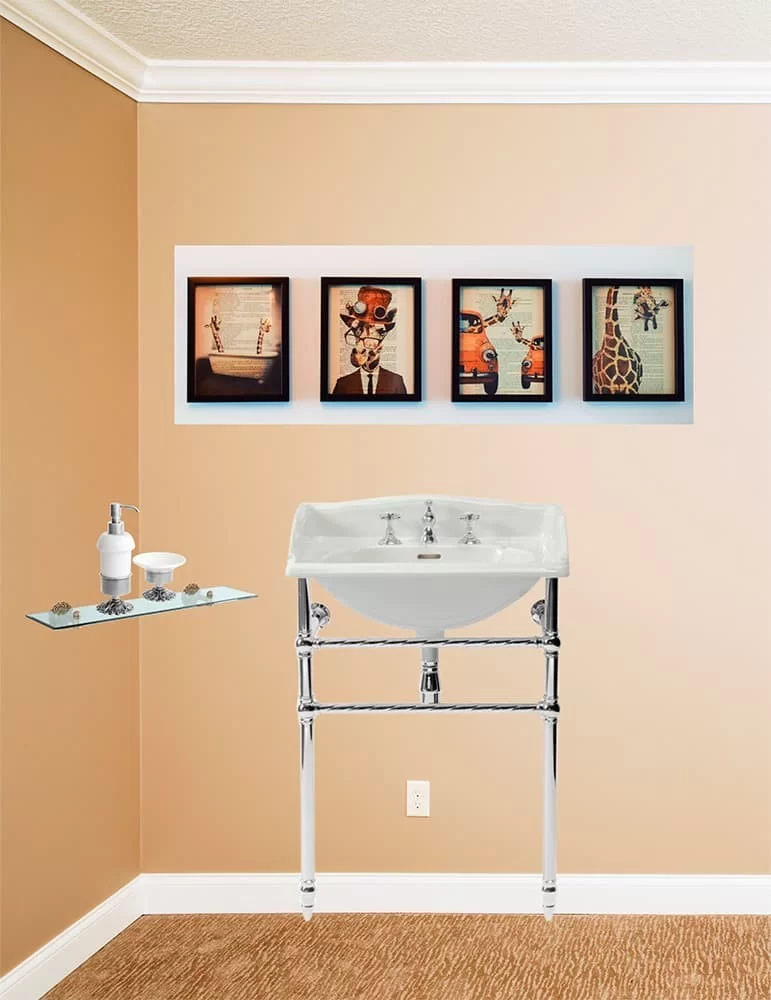 Armoire De Salle De Bain à Miroir à Led Blanc Et Chêne