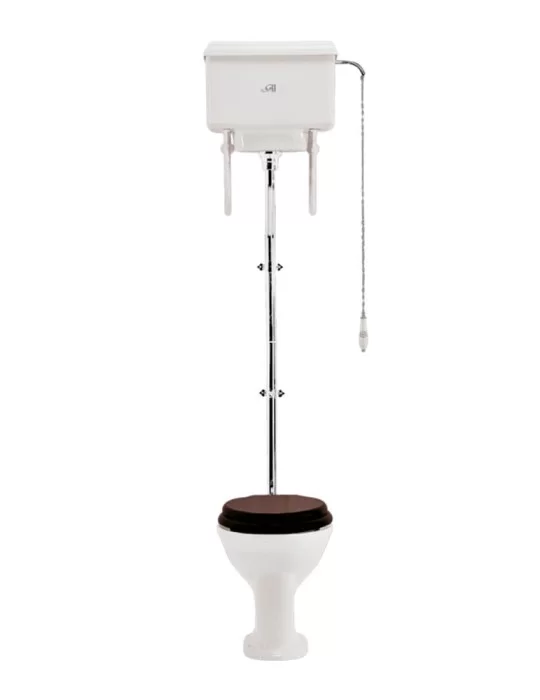 WC vintage avec réservoir haut Victorian, de Gentry Home