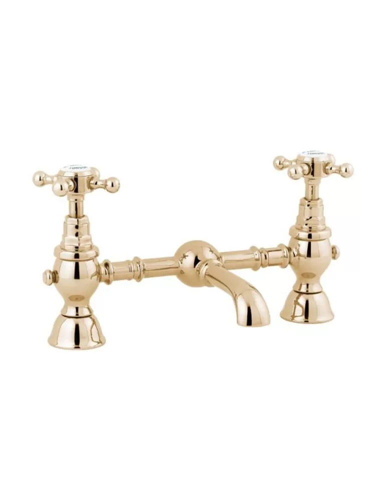 Mélangeur à pont 2 trous pour lavabo Mayfair, de Gentry Home