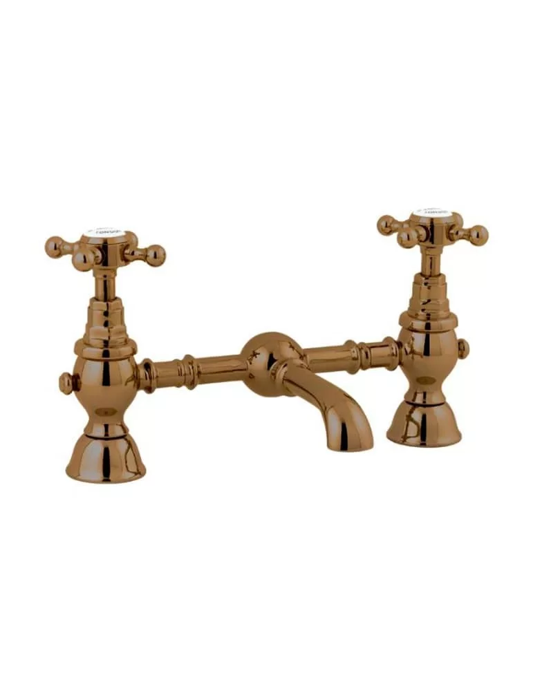 Mélangeur à pont 2 trous pour lavabo Mayfair, de Gentry Home Mélangeur à pont 2 trous pour lavabo Mayfair, de Gentry Home