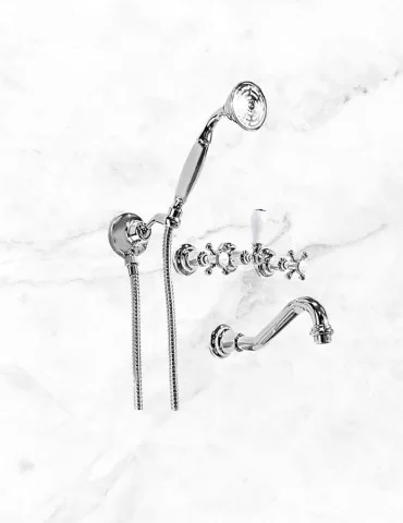 Mélangeur bain douche encastré mural Mayfair, de Gentry Home 2