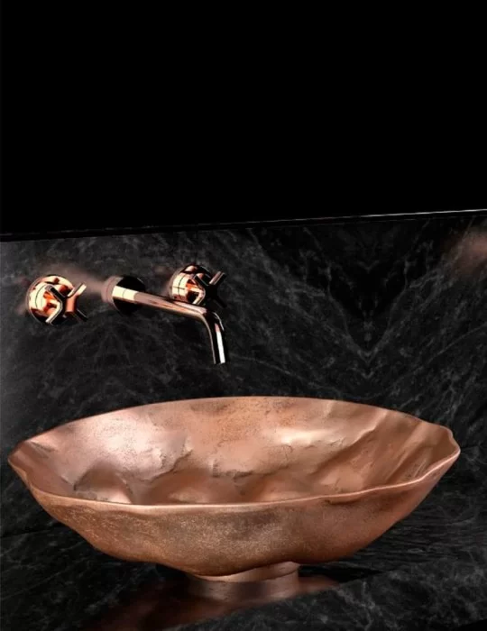 Vasque à poser Reverse, de Glass Design en Alumix®