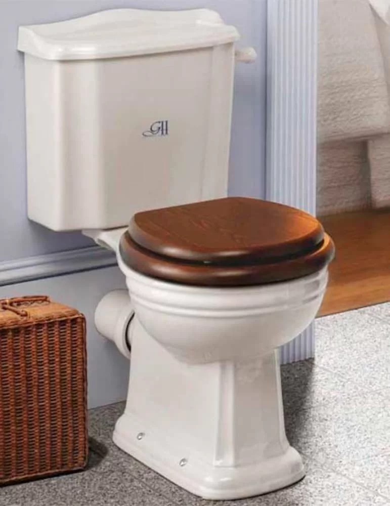 WC monobloc en céramique blanche Balasani, de Gentry Home WC monobloc en céramique blanche Balasani, de Gentry Home