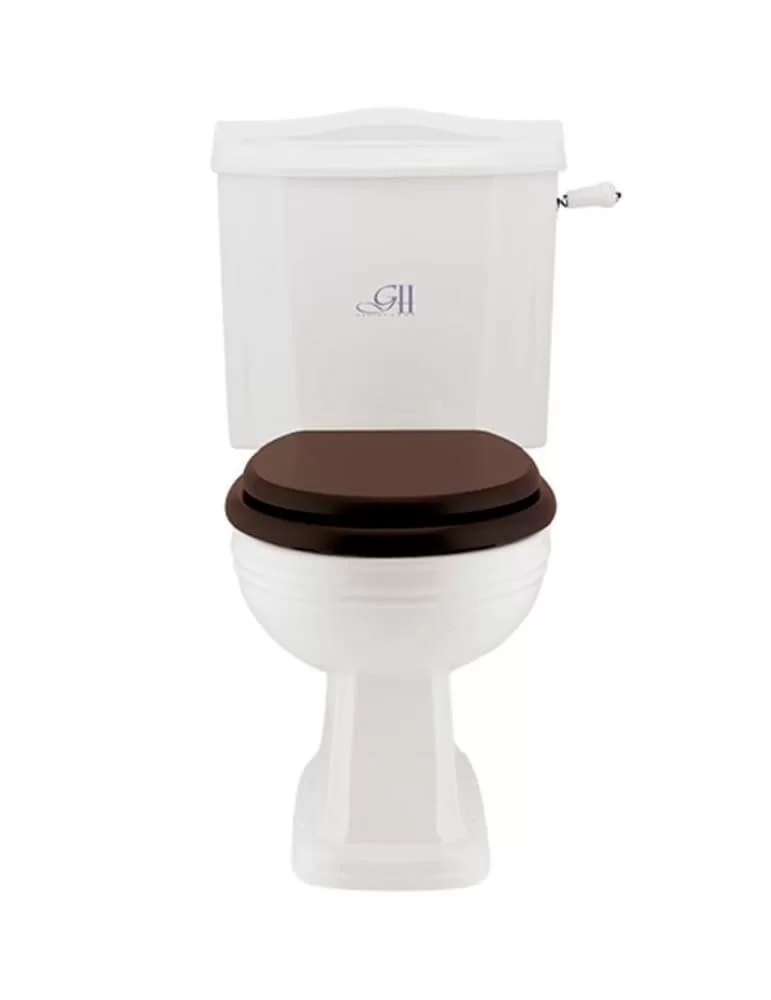 WC monobloc en céramique blanche Balasani, de Gentry Home