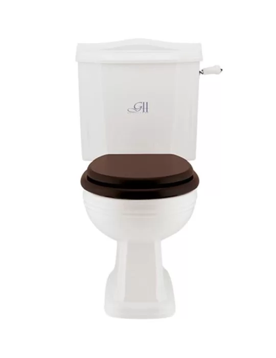 WC monobloc en céramique blanche Balasani, de Gentry Home