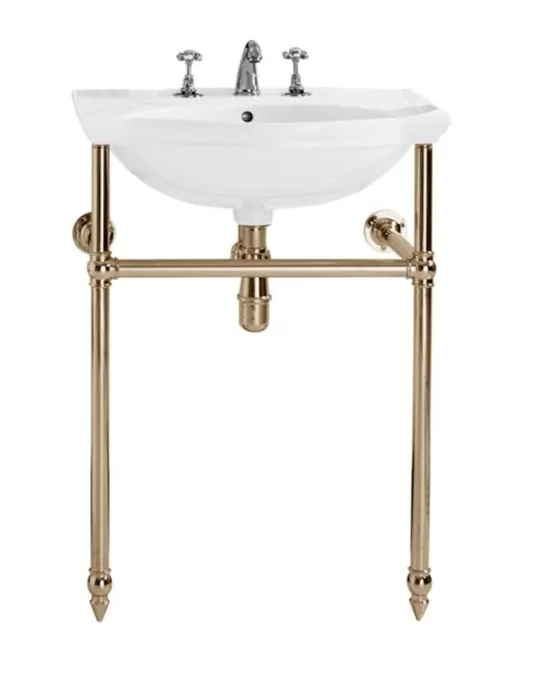 Lavabo console vintage en céramique Balasani, de Gentry Home Lavabo console vintage en céramique Balasani, de Gentry Home