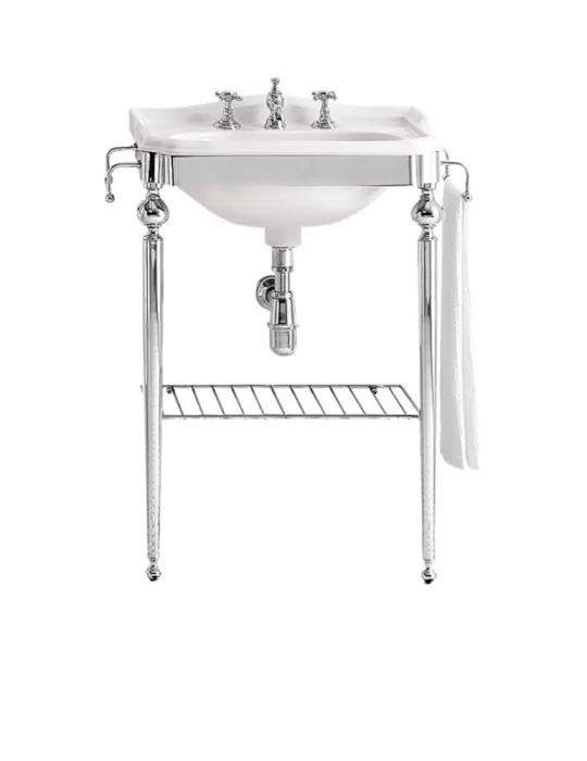 Lavabo console vintage en céramique New City, de Gentry Home