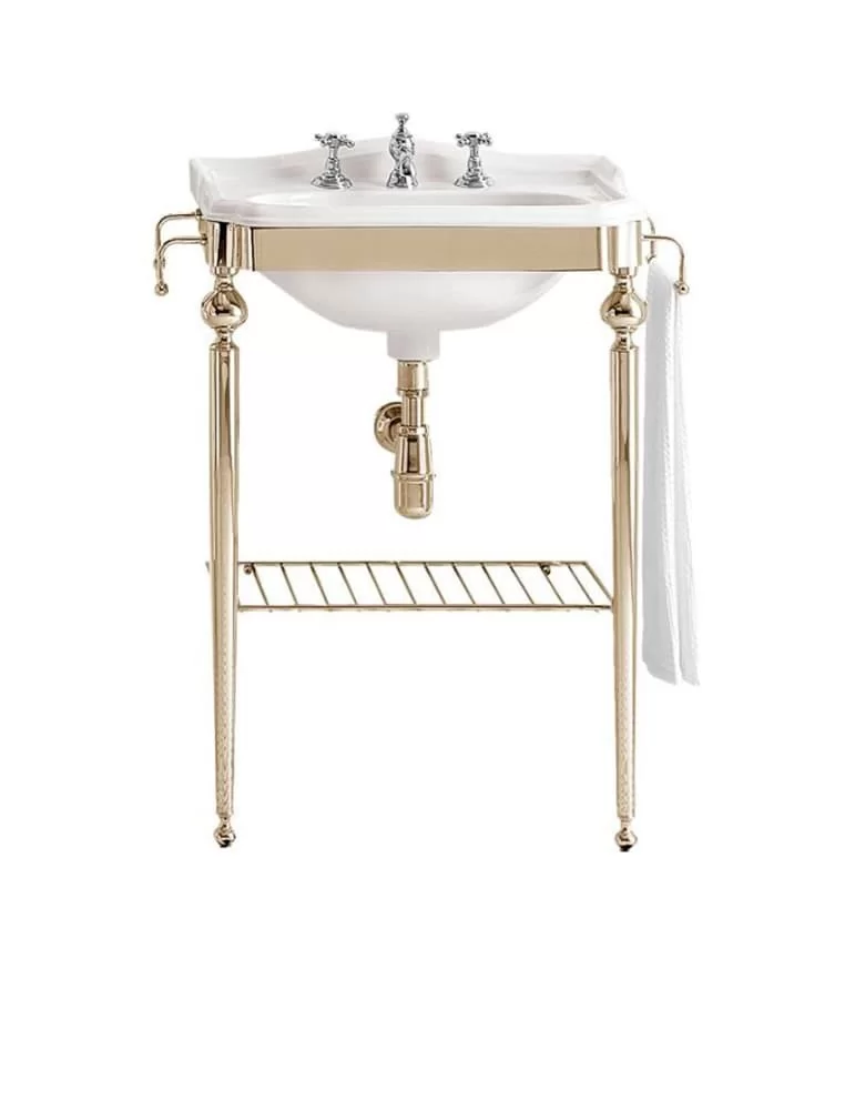 Lavabo console vintage en céramique New City, de Gentry Home
