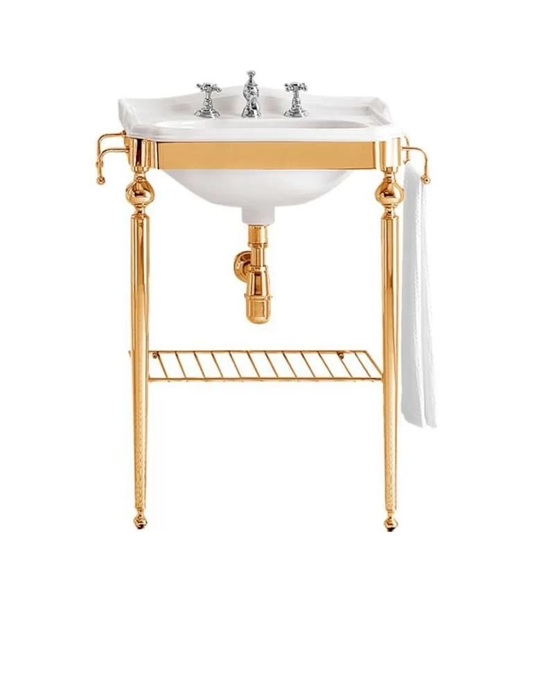 Lavabo console vintage en céramique New City, de Gentry Home