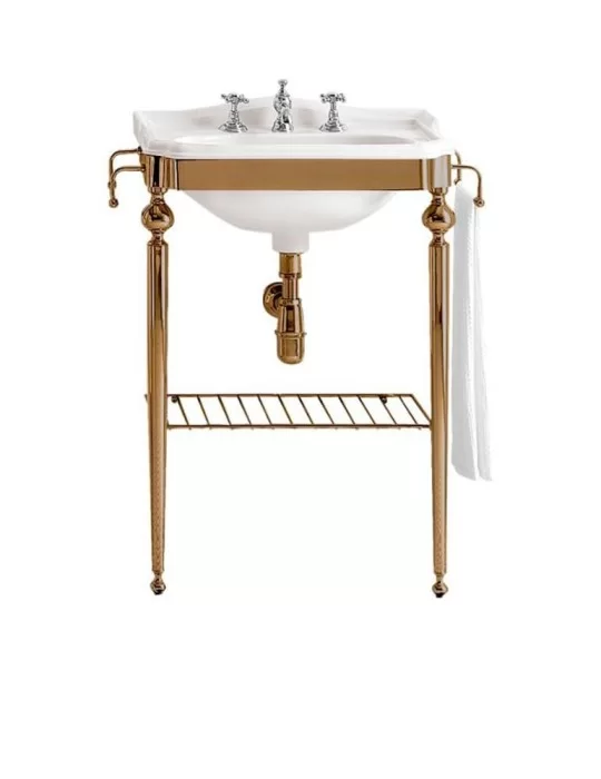 Lavabo console vintage en céramique New City, de Gentry Home