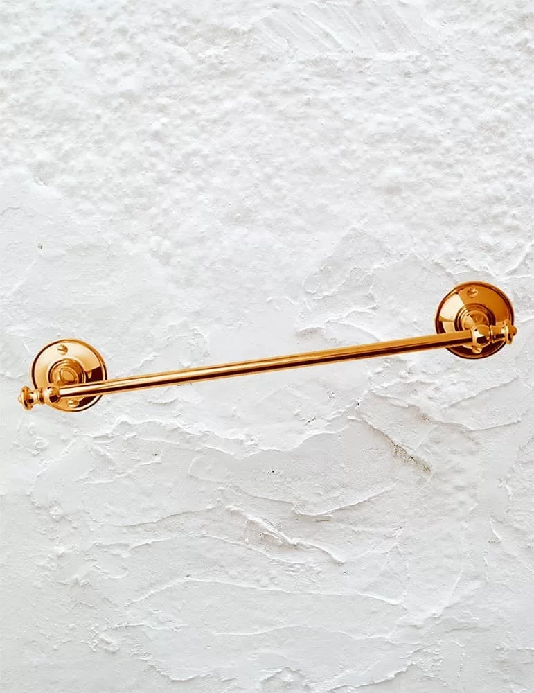 Porte-serviettes Kent en laiton massif, de Gentry Home.