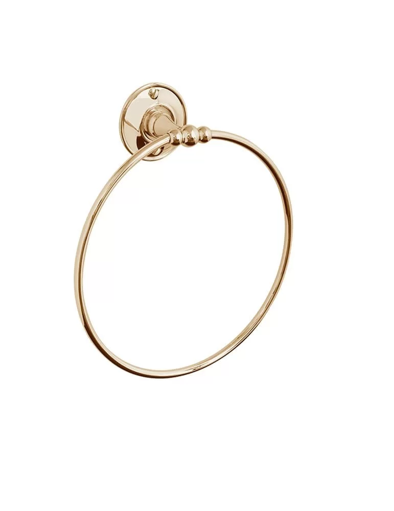 Anneau porte-serviettes Kent, de Gentry Home, en laiton massif.