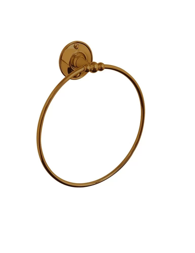Anneau porte-serviettes Kent, de Gentry Home, en laiton massif.