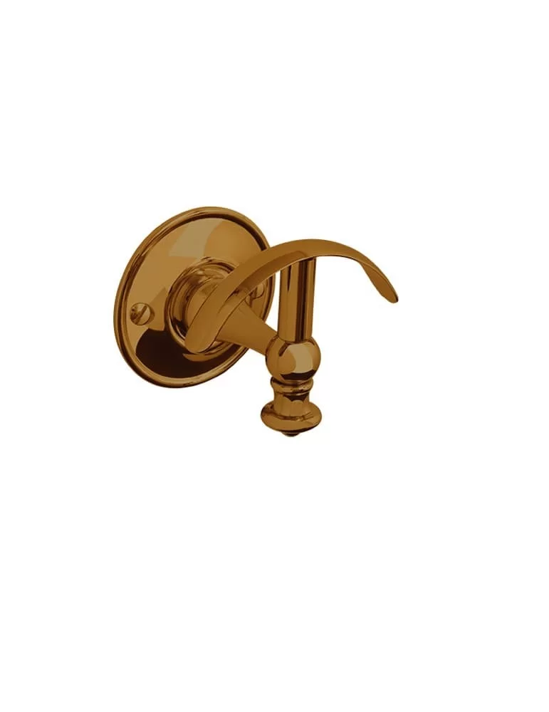 Patère Kent en laiton massif, de Gentry Home.