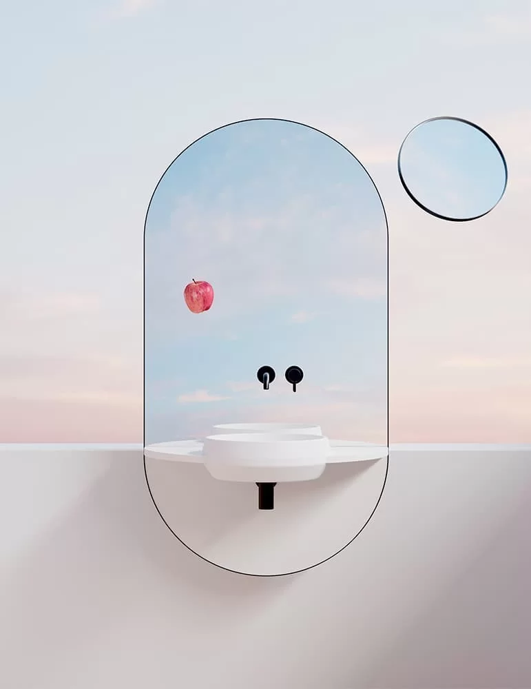 Meuble salle de bain minimaliste Arco, by Ex-t Design