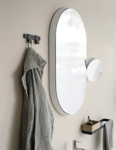 Miroir oval Gravity de Samuel Wilkinson pour Ex-t Design